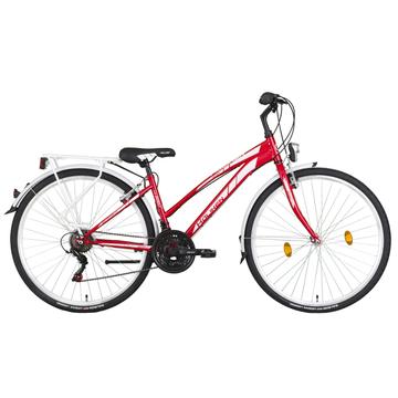 28" Koliken Gisu kerékpár női piros váltós