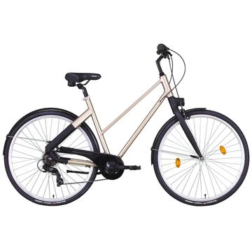 28" Trekking city alu női beépített világítás