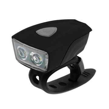 Első lámpa kormányra USB fekete, 150 lumen, vízálló