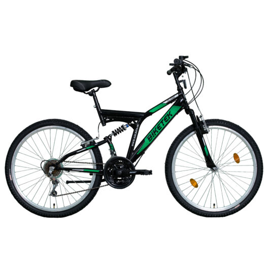 26" Biketek Eland 2.0 kerékpár fekete-zöld váltós