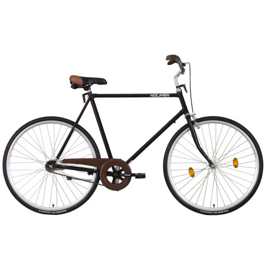 28" Férfi kontrás kerékpár fekete 59 cm-es váz